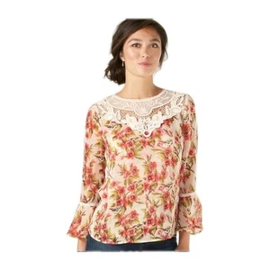 Walt Disney Snow White Sheer Embroidered Lace NWT!  Fairy Whimsical Blouse - Picture 1 of 4