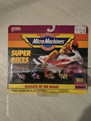 VINTAGE NIB Micro Machines Super Bikes Collection Galoob Bonus Vehicle   - Image 1 of 4