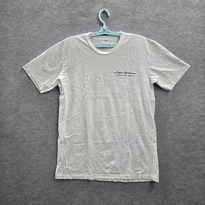 Camisa Reyn Spooner Hombre M Blanca Estampado Gráfico Santa Canoa Manga Corta Foto 1 de 4