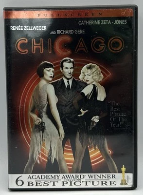 Chicago DVD Fullscreen Renee Zellweger Catherine Zeta-Jones Richard Gere 2003 - Image 1 of 3