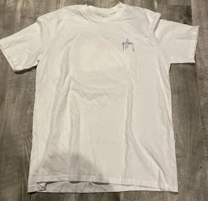 Guy Harvey White T-Shirt Mens size Large Dolphin Mahi Mahi NWT - Picture 1 of 5