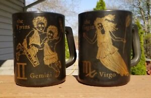 Vintage Gemini And Virgo Mugs