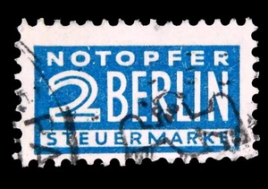 Germany 1952 / Notopfer Steuermarke /Tax Stamp RA1 / Rebuild Berlin /Used - Picture 1 of 1