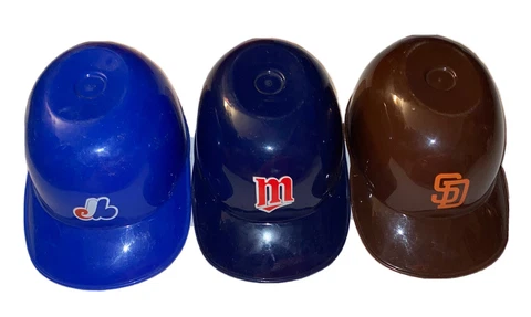 VINTAGE Pirates Expos Twins Dairy Queen Ice Cream Baseball Mini Helmet Hat Lot 3 Cover