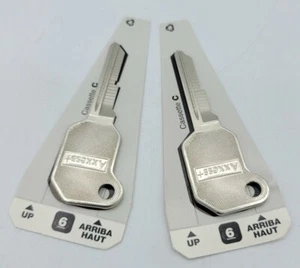 88004 Hillman (Cassete C) Number 6 Blank Key - Qty. 2 - Picture 1 of 4