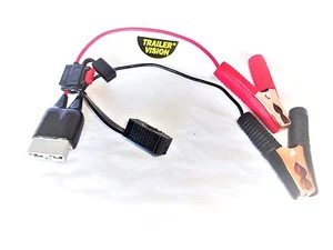 Alligator Clamp 50 amp Plug Adaptor Fused suit Caravans Campers - Picture 1 of 7