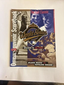 Cleveland Indians Rare Vs Braves Official Souvenir Program 1995 World Series - Picture 1 of 1