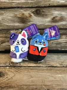 Dogs vs Squirls Squirrels Plush 4" Beans Lot of 2 With Tags Pete and Ralph - Picture 1 of 14