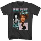 Whitney Houston Whitney Collage Smoke Adult T-Shirt