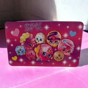 VTG SPK Shopkins Tin Multi Colored Pencil Case Box - Picture 1 of 9