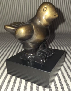 FERNANDO BOTERO STIL MODERNE TAUBE VOGEL KUNST SKULPTUR STATUE FIGUR AUF SOCKEL - Bild 1 von 10