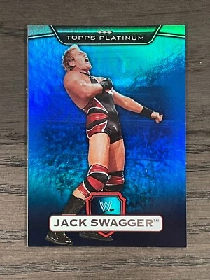 2010 Topps Platinum WWE Blue Jack Swagger #53 /199 - Image 1 of 2