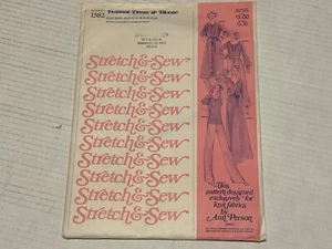 STRETCH & SEW vintage pattern 1978 #1582 Peasant Dress & Blouse Ann Person UNCUT - Picture 1 of 12