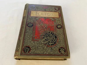 1800s GEORGE ELIOT The Spanish Gypsy THE LEGEND OF JUBAL Illustrated GOLD GILDED - Picture 1 of 9
