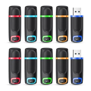 Lot de 10 Clé USB 32Go Stockage Données Clef USB 32Go 2.0 avec Lumière LED po... - Afbeelding 1 van 8