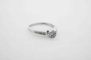  Diamonds White Gold 0.40ct Diamond Engagement Ring SI1 G 14k Size 8.5 - Picture 1 of 5