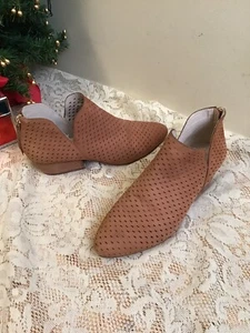 Kenneth Cole Leather Ankle Boots Booties Size 9.5 Womens - Camel / Brown - Picture 1 of 11