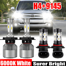 For Toyota Tundra 2000-2006 Combo LED Bulbs KIT Headlights + Fog lights 4X 6000K