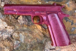 Gun Wall Art  Guns Art Objects Colt 45 Gun Model Resin Guns Play Guns Faux Gun - Picture 1 of 6