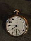VINTAGE 1921 SIZE 18 ELGIN POCKET Watch With Nice Floral Case Style 288
