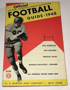COLLEGE FOOTBALL 1948 NEAR-MINT OFFICIAL NCAA GUIDE PREVIEW MICHIGAN CHAMPIONS