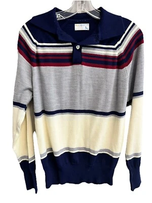 Suéter a Rayas JC PENNEY De Colección Años 70’s Hombre L Desert Hipster  Foto 1 de 4