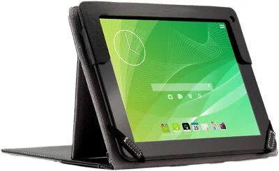 iDeaUSA Portfolio 9 - Black Leather Portfolio Cover for 9.7" Tablets - Image 1 of 4