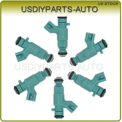 6 Fuel Injectors For Dodge Stratus 2.7L 2003 2002 2001 0280158055 Foto 1 de 4