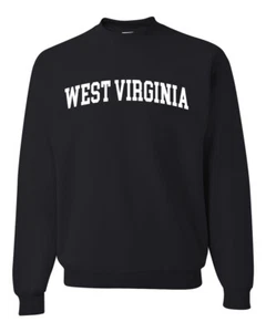Sudadera Cuello Redondo State of West Virginia College Estilo Blanco Moda Unisex - Imagen 1 de 11