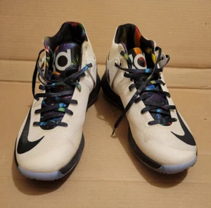 Nike KD Trey 5 IV 4 White Multi-Color Kevin Durant 844571-194 size 10 (GUC) - Picture 1 of 6