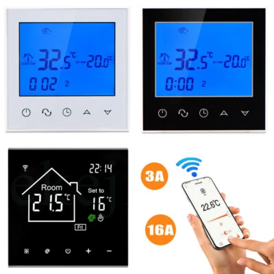 WIFI thermostat Raumthermostat Digital LCD Touchscreen Smart Fußbodenheizung DHL - Bild 1 von 4