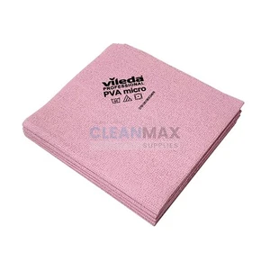 Vileda Professional PVA micro Microfibre Cloth Red, Pack of 5 - Picture 1 of 1