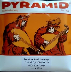 Pyramid lute set, premium Aoud 11 strings, CC PVF 0.63 - Picture 1 of 1