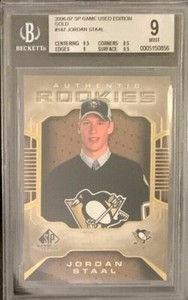 Ltd. Ed. MINT 2006/07 SP Game Used Gold Rookies JORDAN STAAL/100 #147
