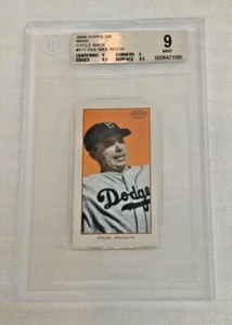 2009 Topps 206 Minis Cycle Back #177 Pee Wee Reese Dodgers BGS GRADED 9 MINT 9.5