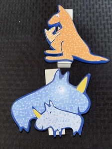 Carter's Comforter Clips John Lennon Yoko Ono Musical Parade Rhino Kangaroo 2001 - Picture 1 of 10