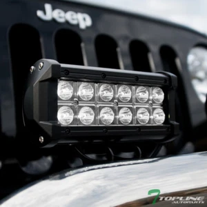 Topline 7" 36W CREE LED Light Bars Spot Beam Offroad Driving Work Fog Lamp x2 T1 - Picture 1 of 2