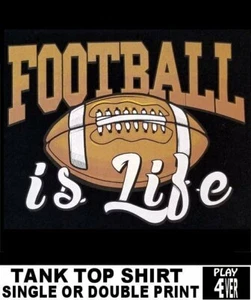 SOCCER FOOTBALL PIGSKIN GAME SPORTS GRIDIRON RUGBY PLAYER TANK TOP SHIRT WS240 - Picture 1 of 12