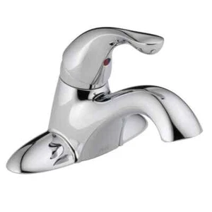 Classic 4 in. Centerset Single-Handle 1.0 GPM Bathroom Faucet in Chrome - Picture 1 of 8