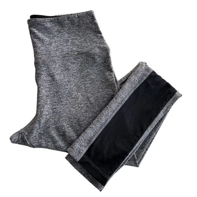 PINK Victoria's Secret Womens M Gray Black Mesh Front High Rise Ultimate Legging - Image 1 of 4