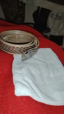 Cinturón de piel de serpiente vintage Judith Leiber Foto 1 de 3