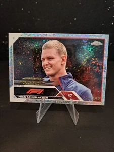 Mick Schumacher #/299 Silver Mini Diamond Driver Of The Day Card Topps Chrome 23 - Bild 1 von 2