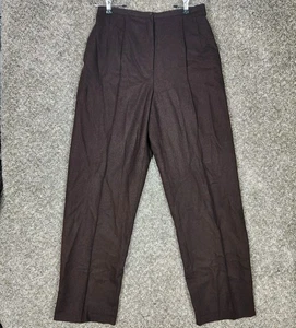 Vintage Harve Benard Wollhose Damen 10 Maße 6 8 braun gefüttert Karriere Hose 29 x 32,5 - Bild 1 von 13