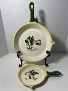 Brock Of California FARMHOUSE YELLOW HARVEST Pattern 2 Plates/Skillets LRG/SML - Picture 1 of 13
