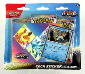 Pokemon TCG Scarlet Violet Prismatic Evolutions Tech Sticker Sammlung Glaceon - Bild 1 von 4