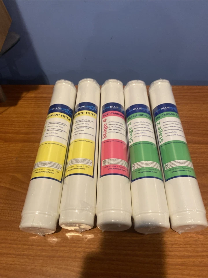 Pure Blue H2O 5PC Reverse Osmosis Filter System Replacement Filters - Image 1 of 3