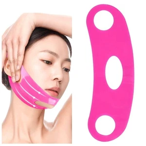 Silicone Lift Oval Mask Lift Up Face Slimming Strap Face Strap Belt Mask Women - Picture 1 of 15