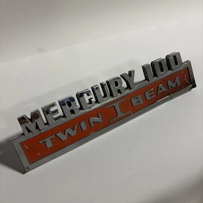 Camión Mercury 1965 1966 100 Twin I Beam Script Emblem camioneta M100 original Foto 1 de 4