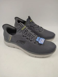 Skechers Herren 9,5 Links 10 Rechts Slipper Summits Range Grau Komfort Turnschuhe - Bild 1 von 12