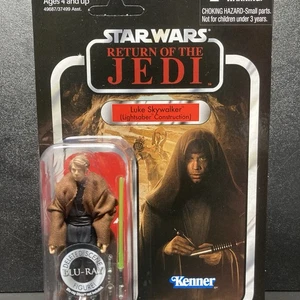 Star Wars VC87 Luke Skywalker Lightsaber Construction TVC MOC Carded ROTJ Figure - Picture 1 of 18